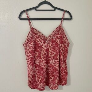 Express Pink Paisley Tank Top